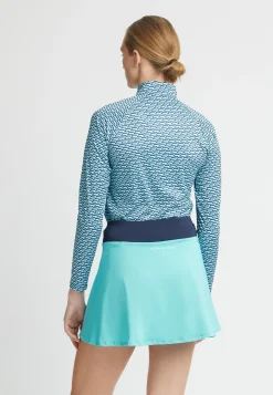 Addy Long Sleeve, Capri Blue Retro R Mono