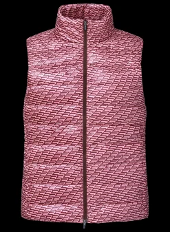 Airlite Golf Padded Vest, Carmine Rose Retro R Mono