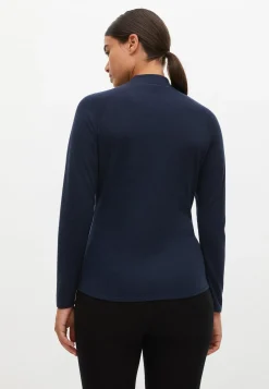 Ally Merino Base Top, Navy