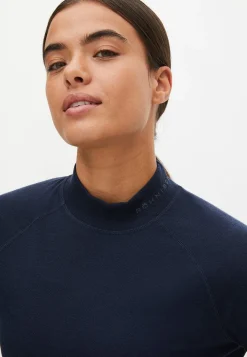 Ally Merino Base Top, Navy