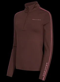 Amie Brushed Midlayer, Bitter Chocolate