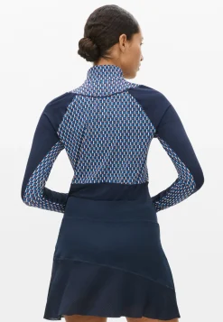 Bonnie Printed Longsleeve, Logo Blue