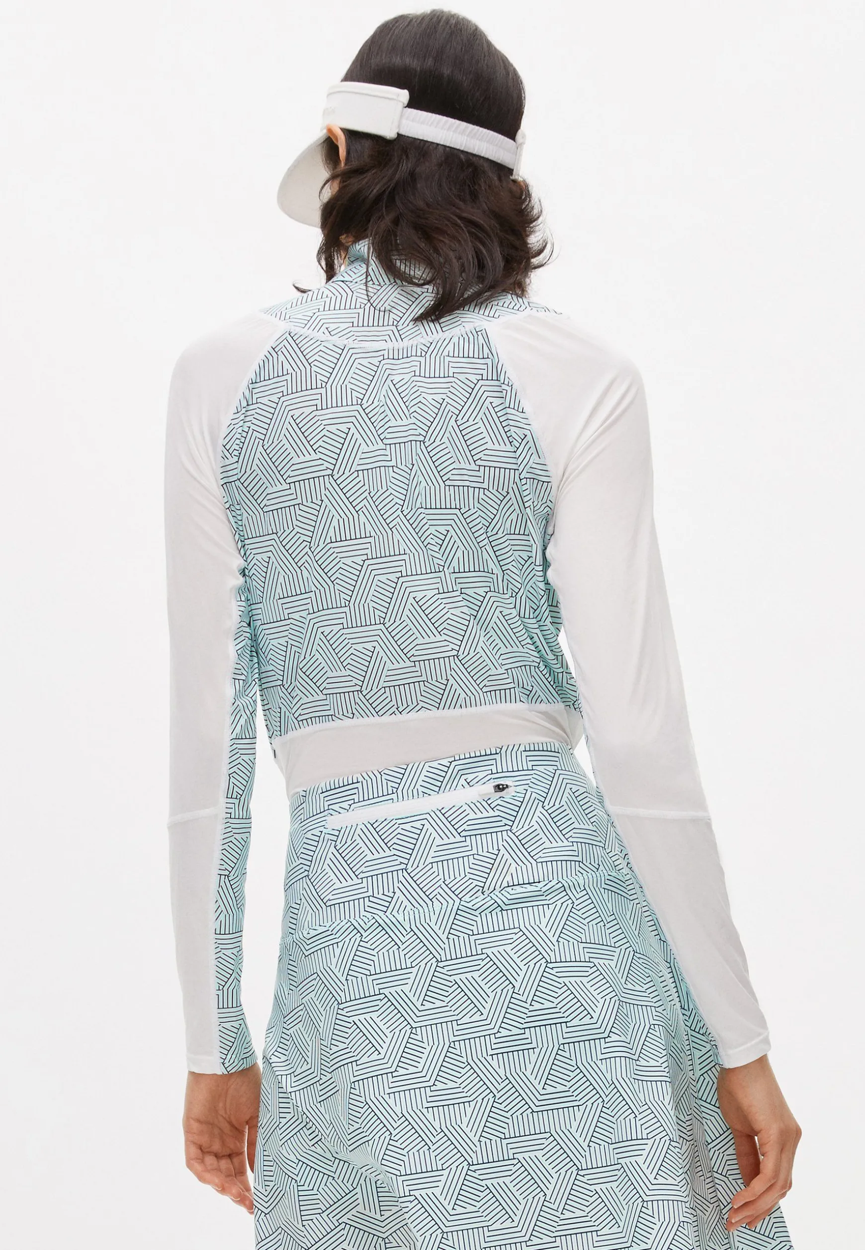 Bonnie Printed Longsleeve, Hexagon Mint