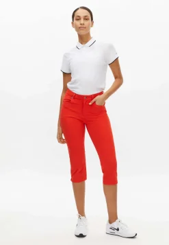Chie Comfort Capri, Flame Scarlet