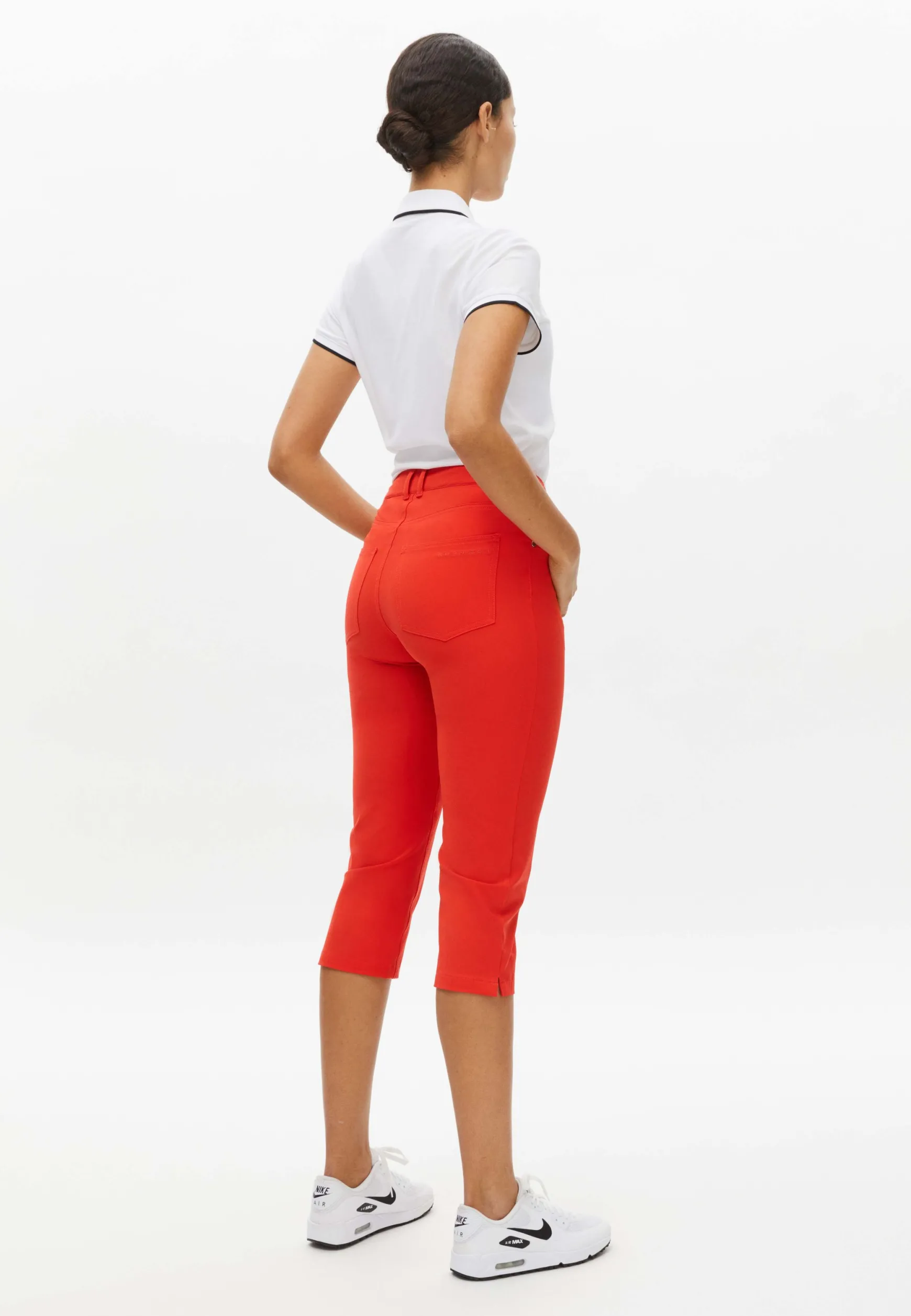 Chie Comfort Capri, Flame Scarlet