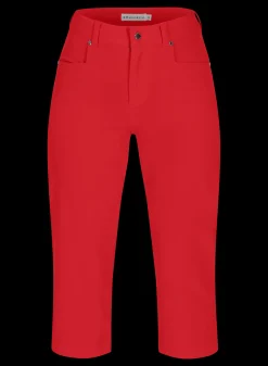 Chie Comfort Capri, Flame Scarlet