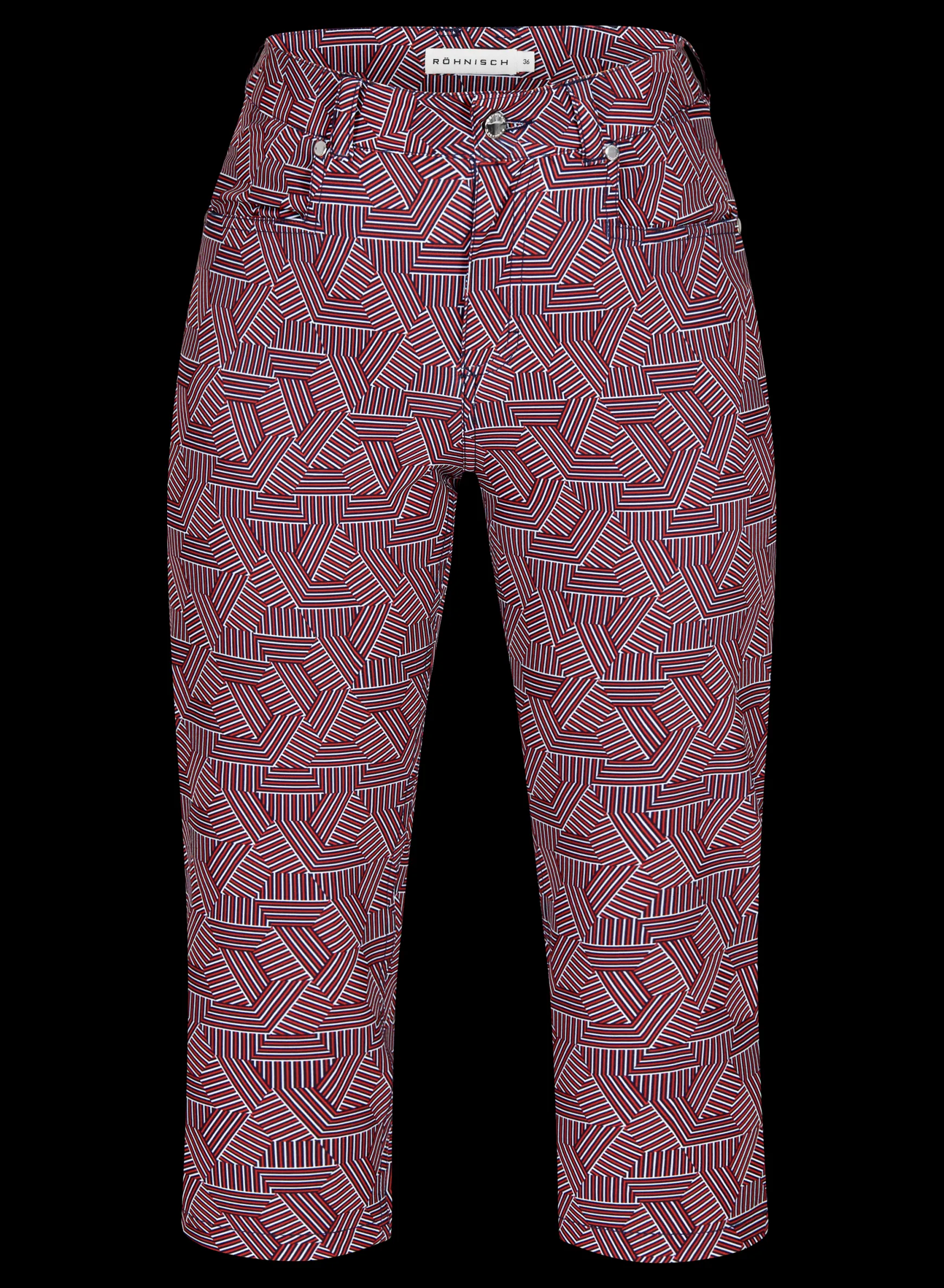 Chie Comfort Capri, Hexagon Red