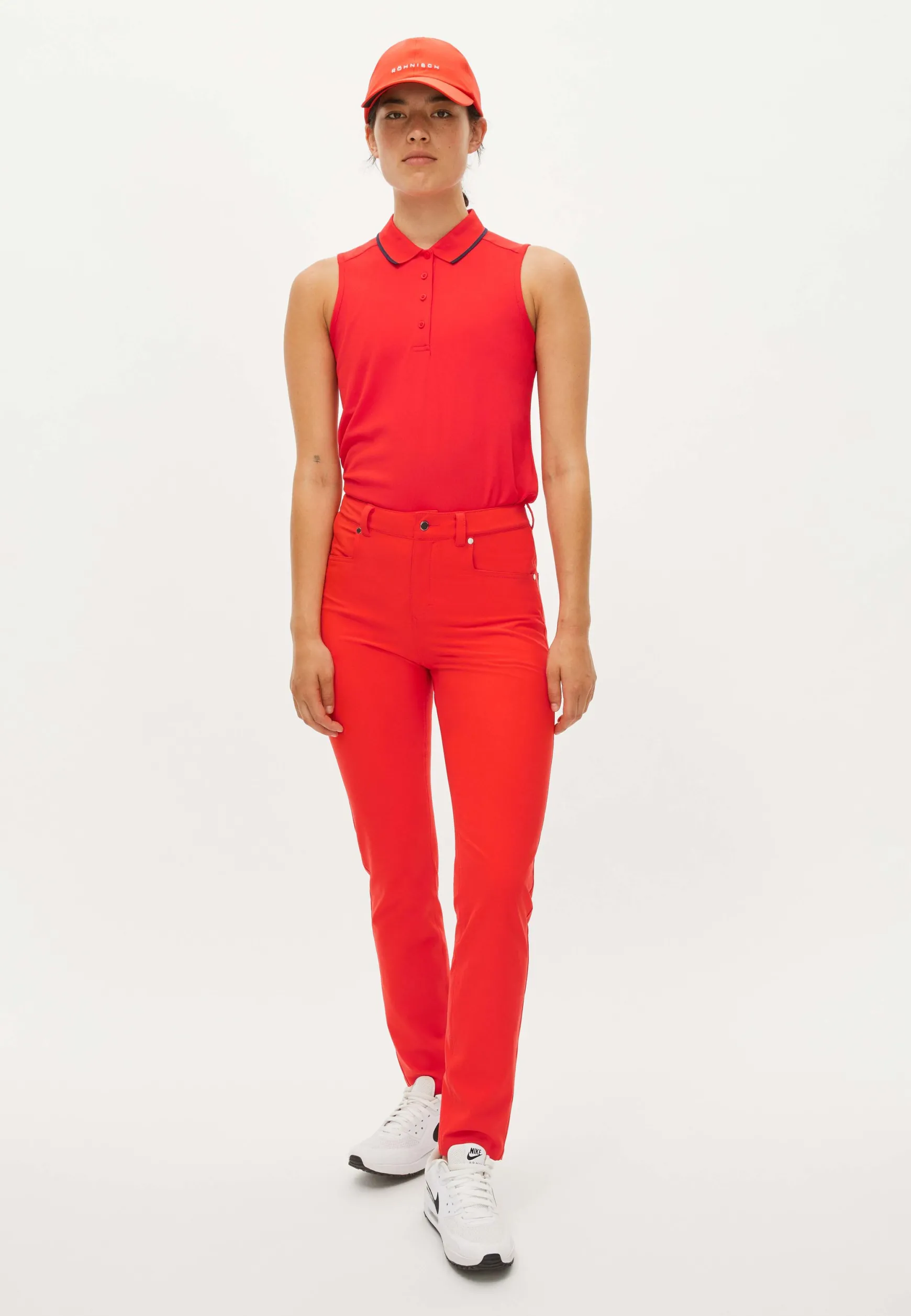 Chie Comfort Pants 32, Flame Scarlet