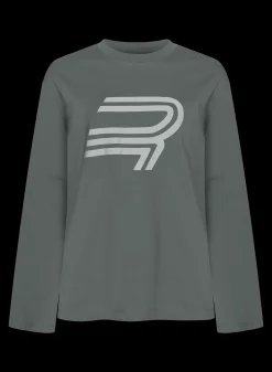 Cotton Melange Long Sleeve, Dark Shadow