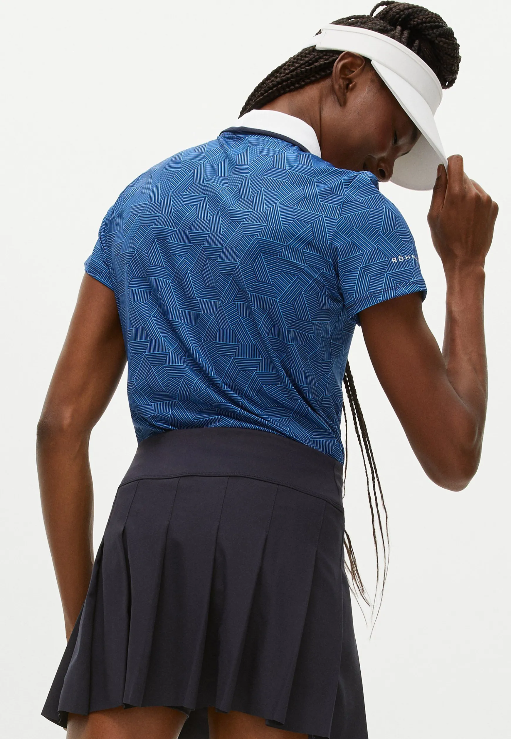 Deni Poloshirt, Hexagon Blue