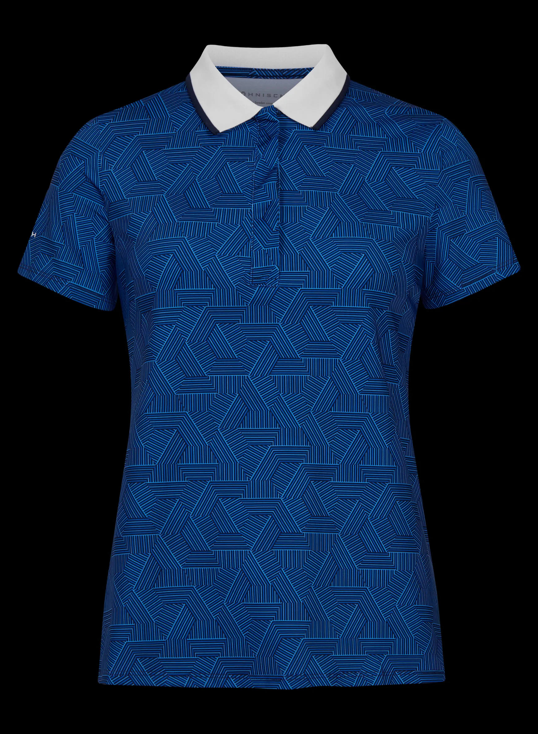 Deni Poloshirt, Hexagon Blue