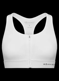 Essential Zip Sportsbra, White