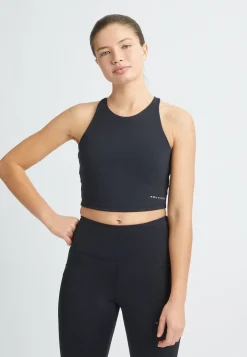 Flattering Cropped Racerback, Black