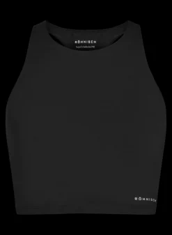 Flattering Cropped Racerback, Black