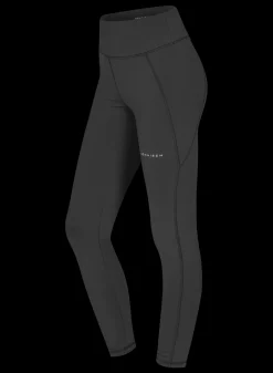 Flattering Curved High Waist Tights, Black