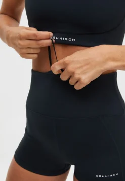 Flattering Curved Hotpants, Black