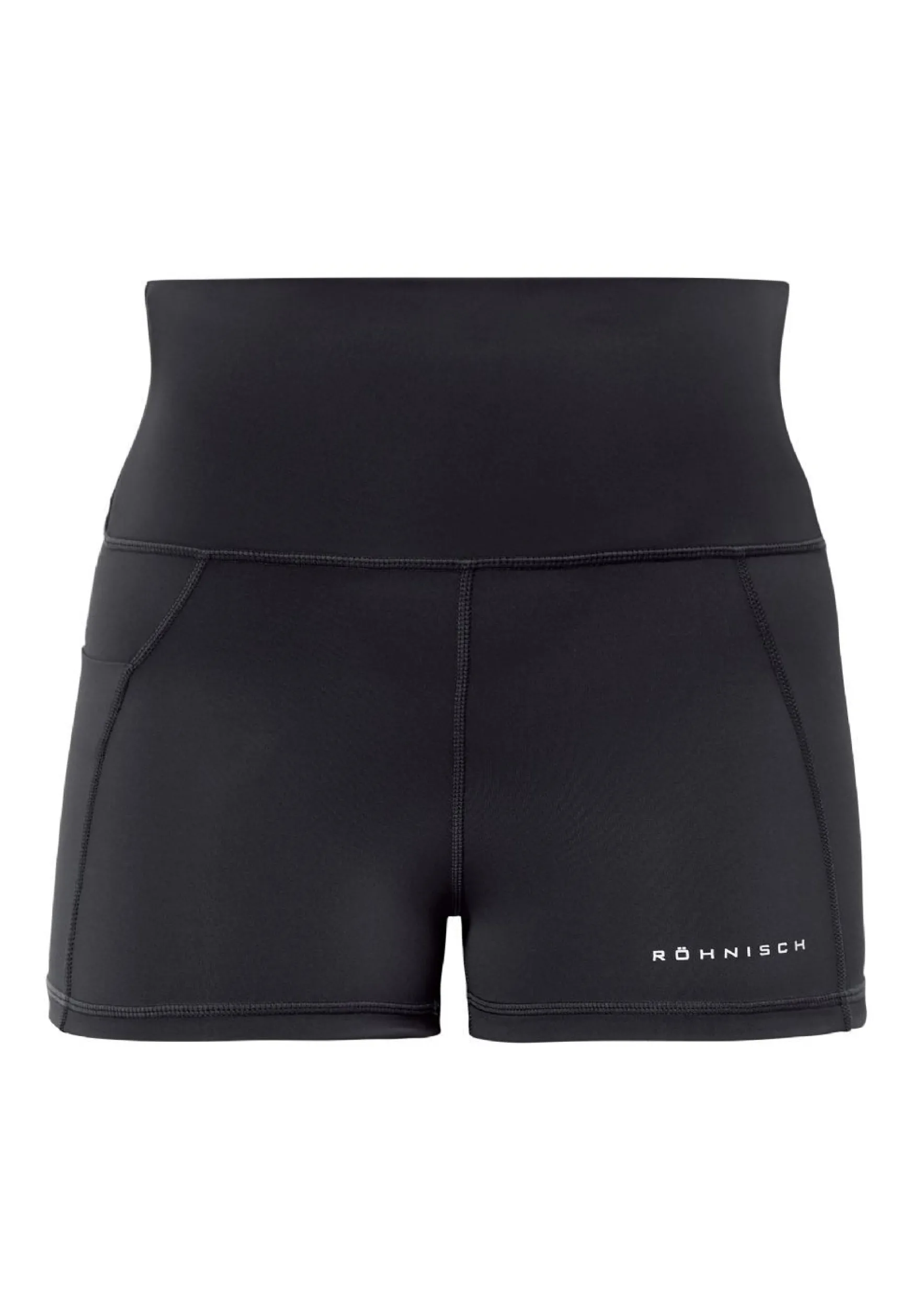 Flattering Curved Hotpants, Black