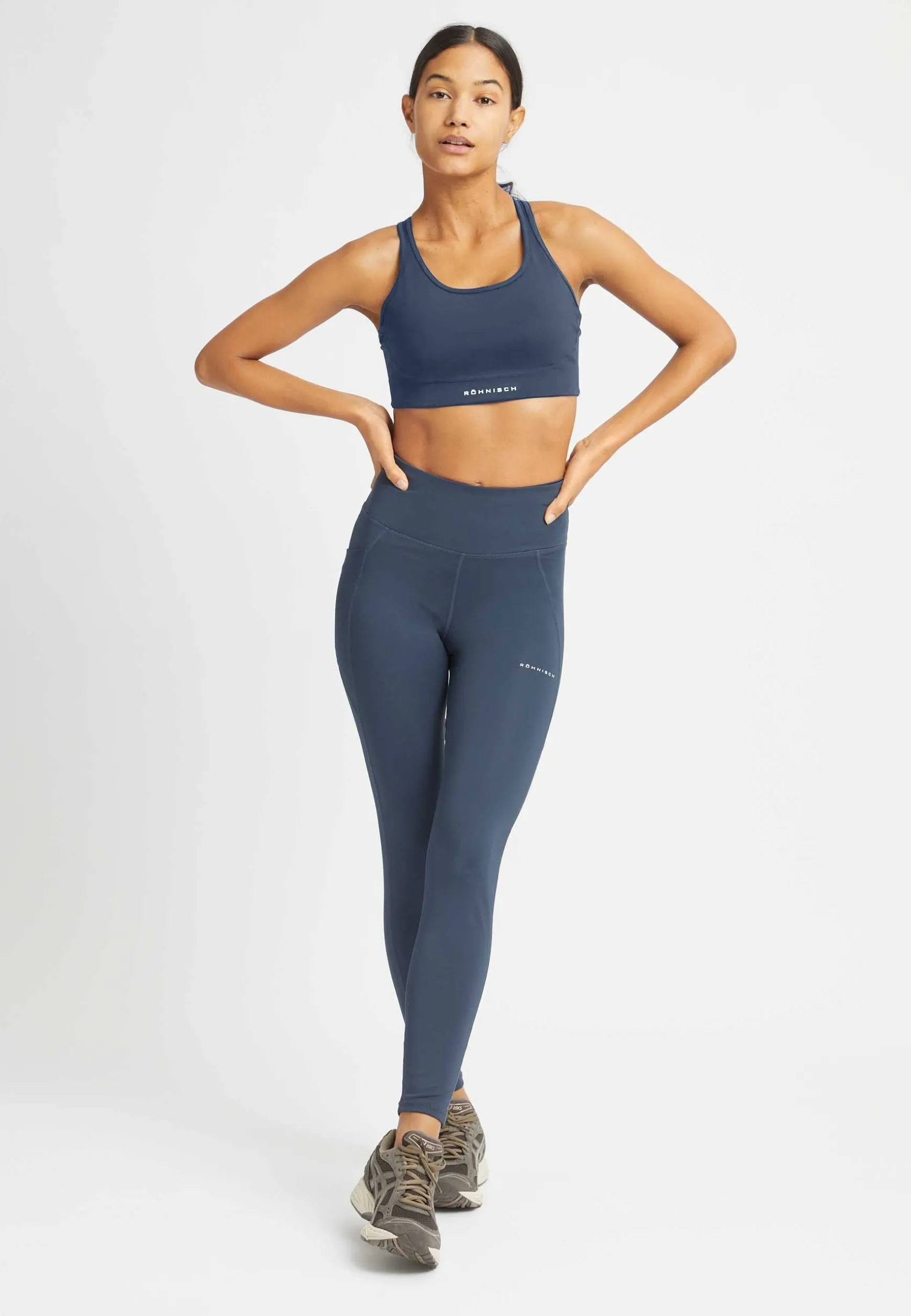 Flattering High Waist Tights, Space Navy