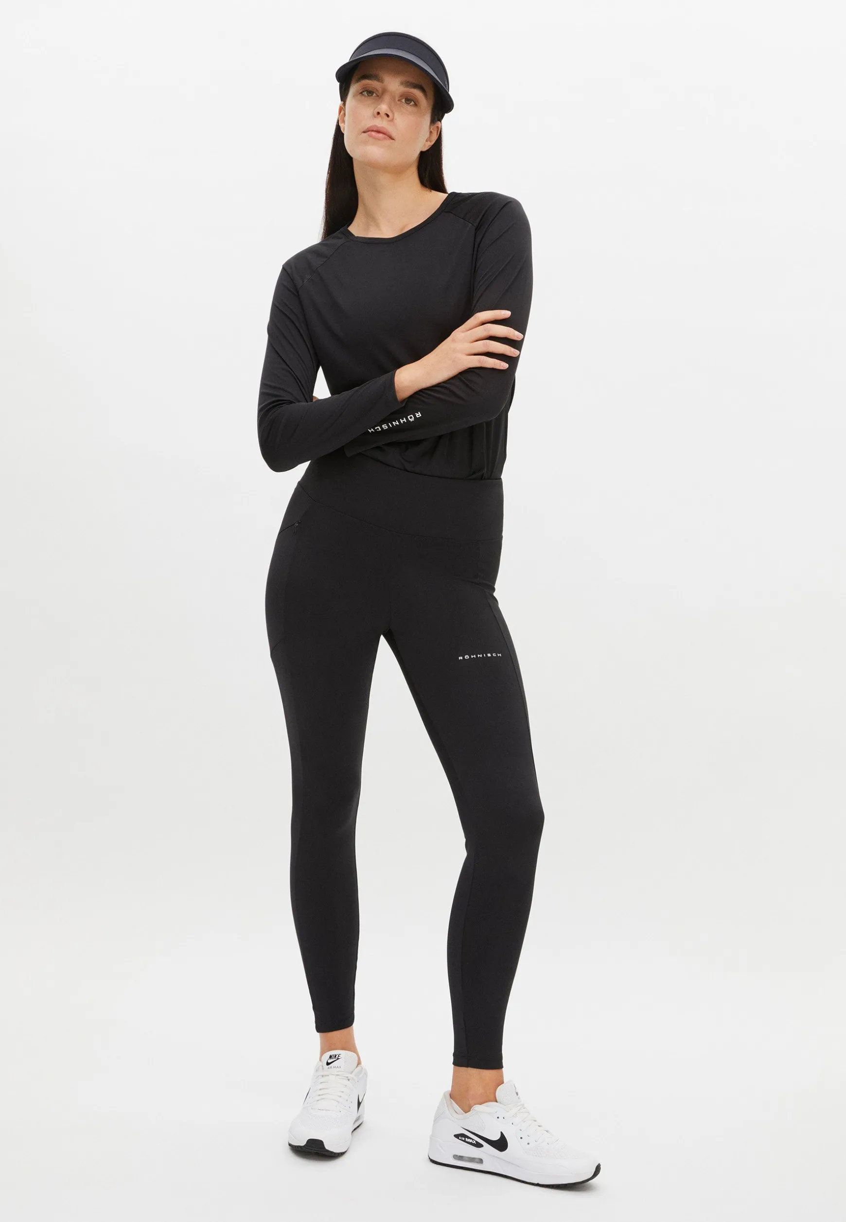 Flattering Performance Golf Tights, Black