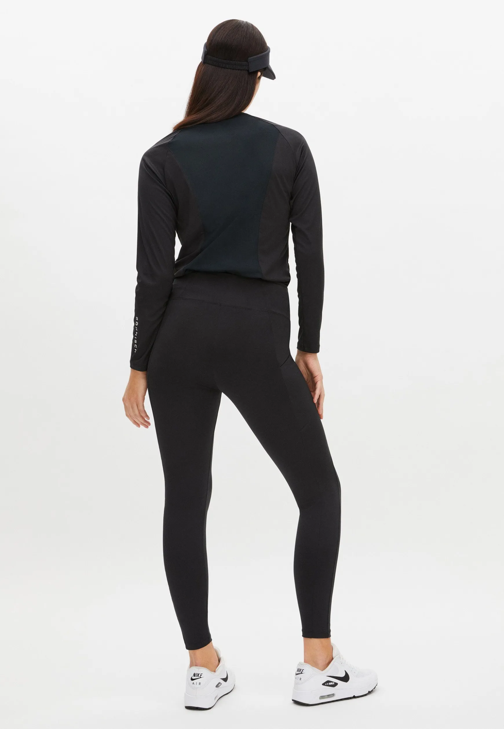 Flattering Performance Golf Tights, Black