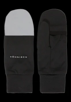 Glow Running Mittens, Black