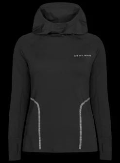 Jacquard Hood Long Sleeve, Black