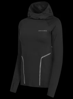 Jacquard Hood Long Sleeve, Black