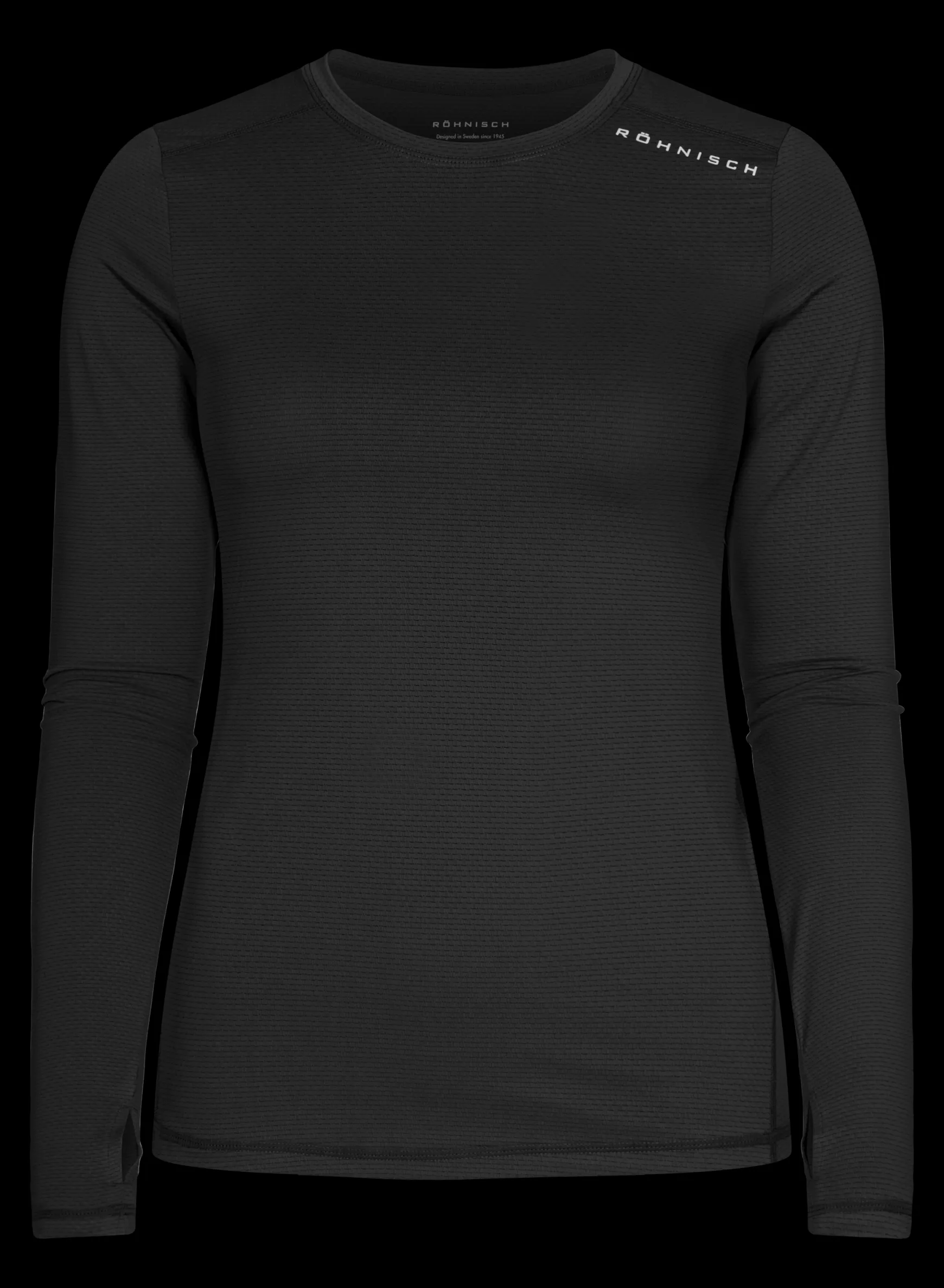 Jacquard Long Sleeve, Black