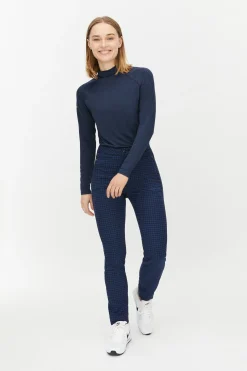 Jess Yarndye Pants, Minicheck Turkish Sea