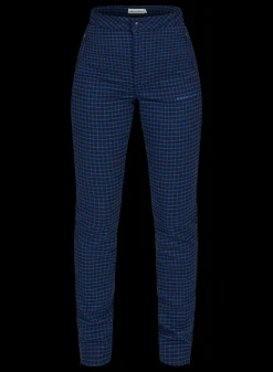 Jess Yarndye Pants, Minicheck Turkish Sea