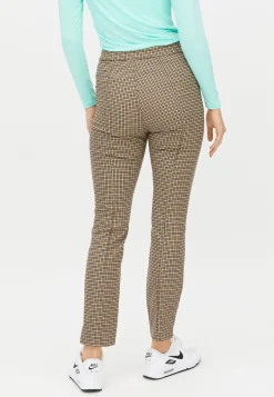 Jess Yarndye Pants, Minicheck Brown