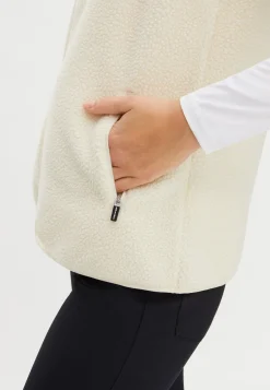 Joline Pile Vest, White Swan