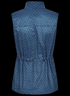 Lorraine Wind Vest, Black Retro R Mono