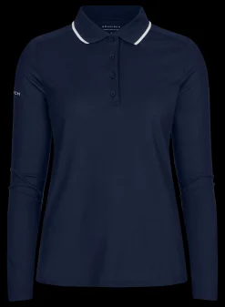 Miriam Long Sleeve Poloshirt, Navy