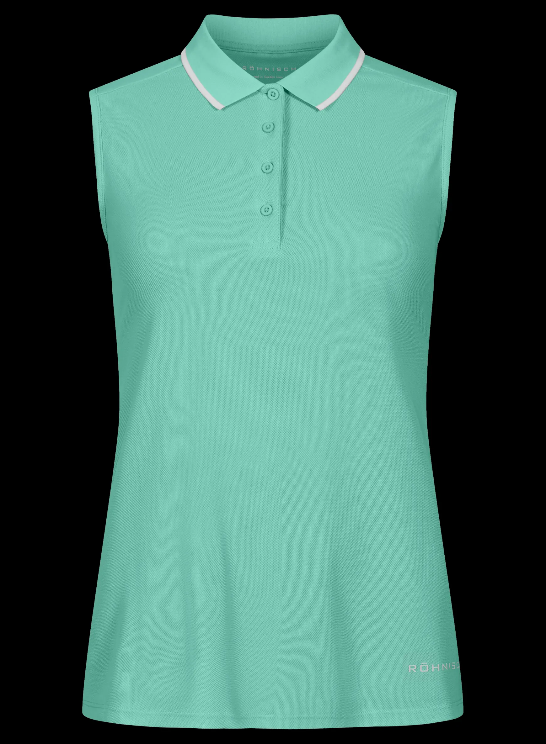 Miriam Sleeveless Poloshirt, Ice Green