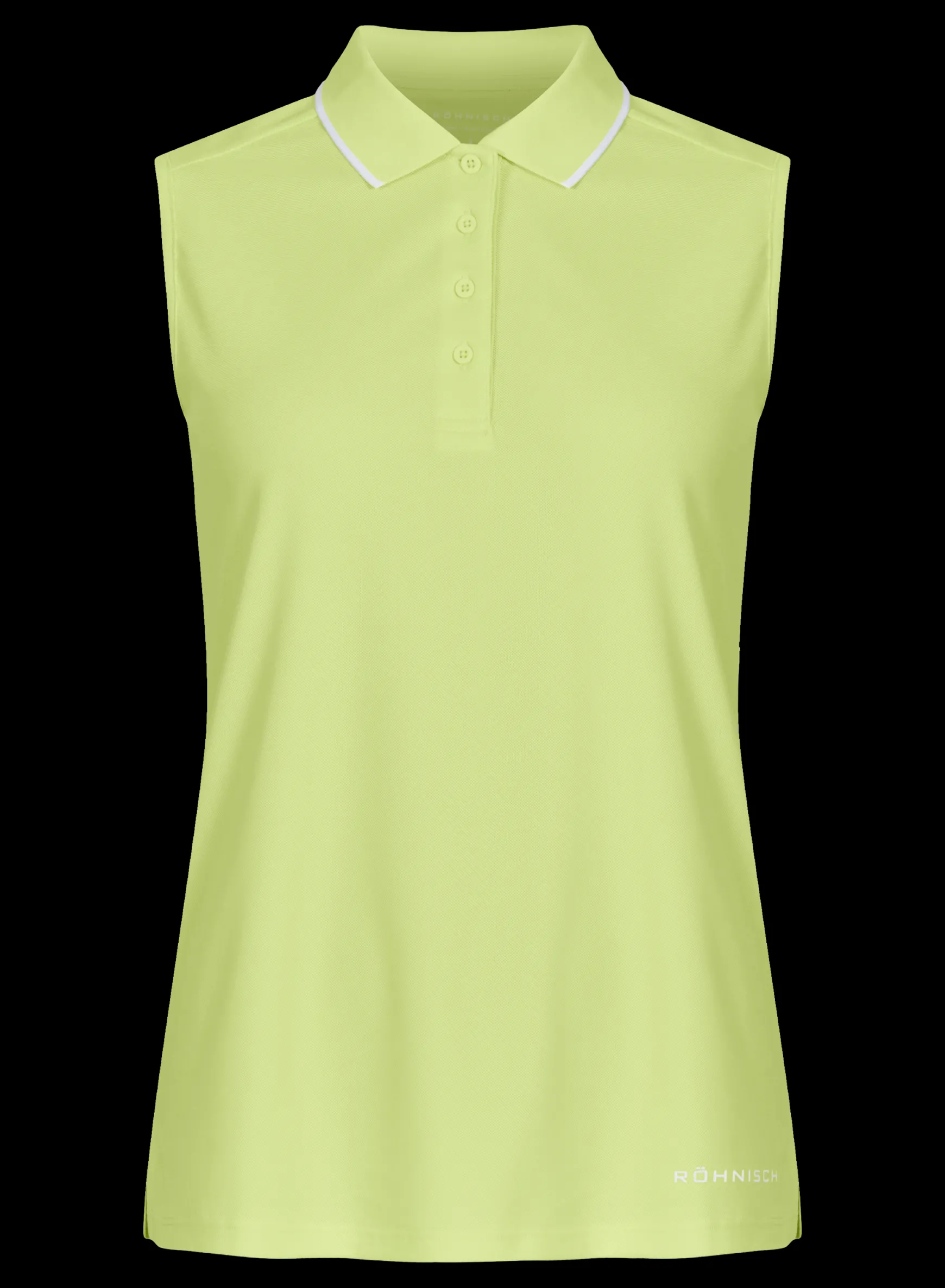 Miriam Sleeveless Poloshirt, Sunny Lime