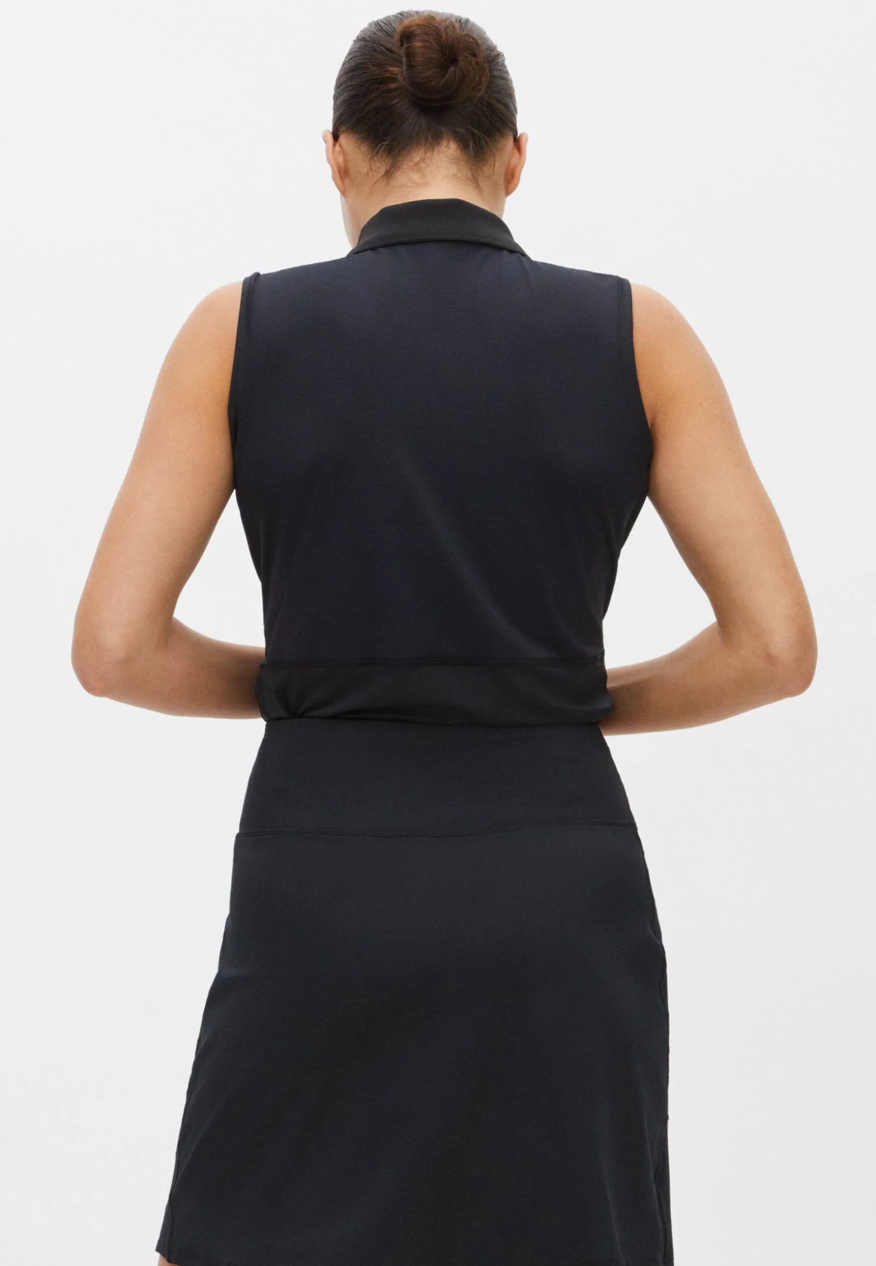 Nicky Sleeveless Poloshirt, Black