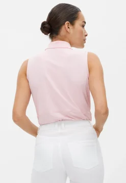 Nicky Sleeveless Poloshirt, Orchid Pink