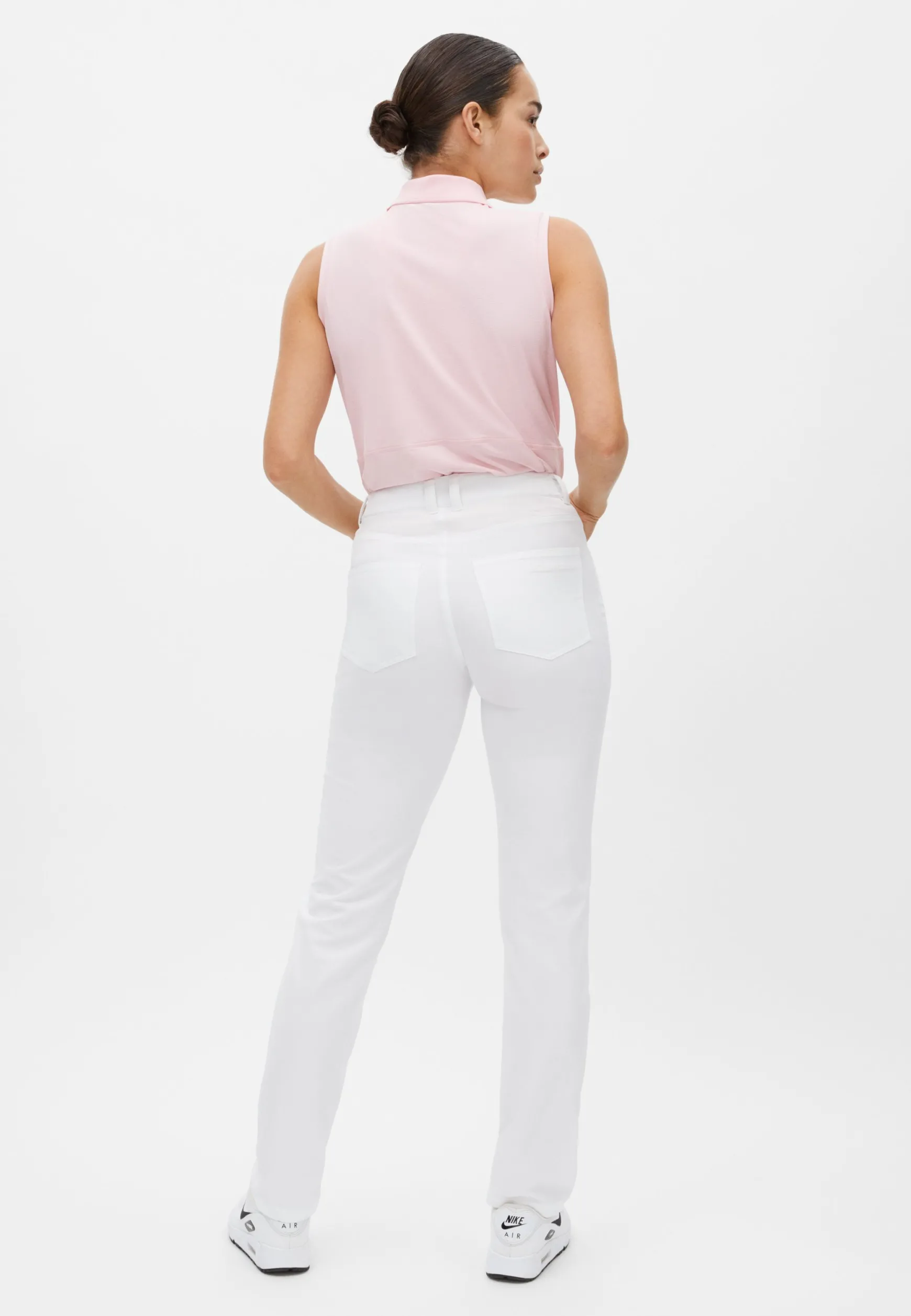 Nicky Sleeveless Poloshirt, Orchid Pink