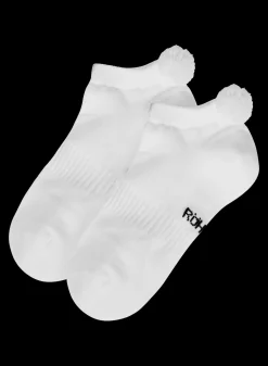 2-pack Functional Pompom Socks, White