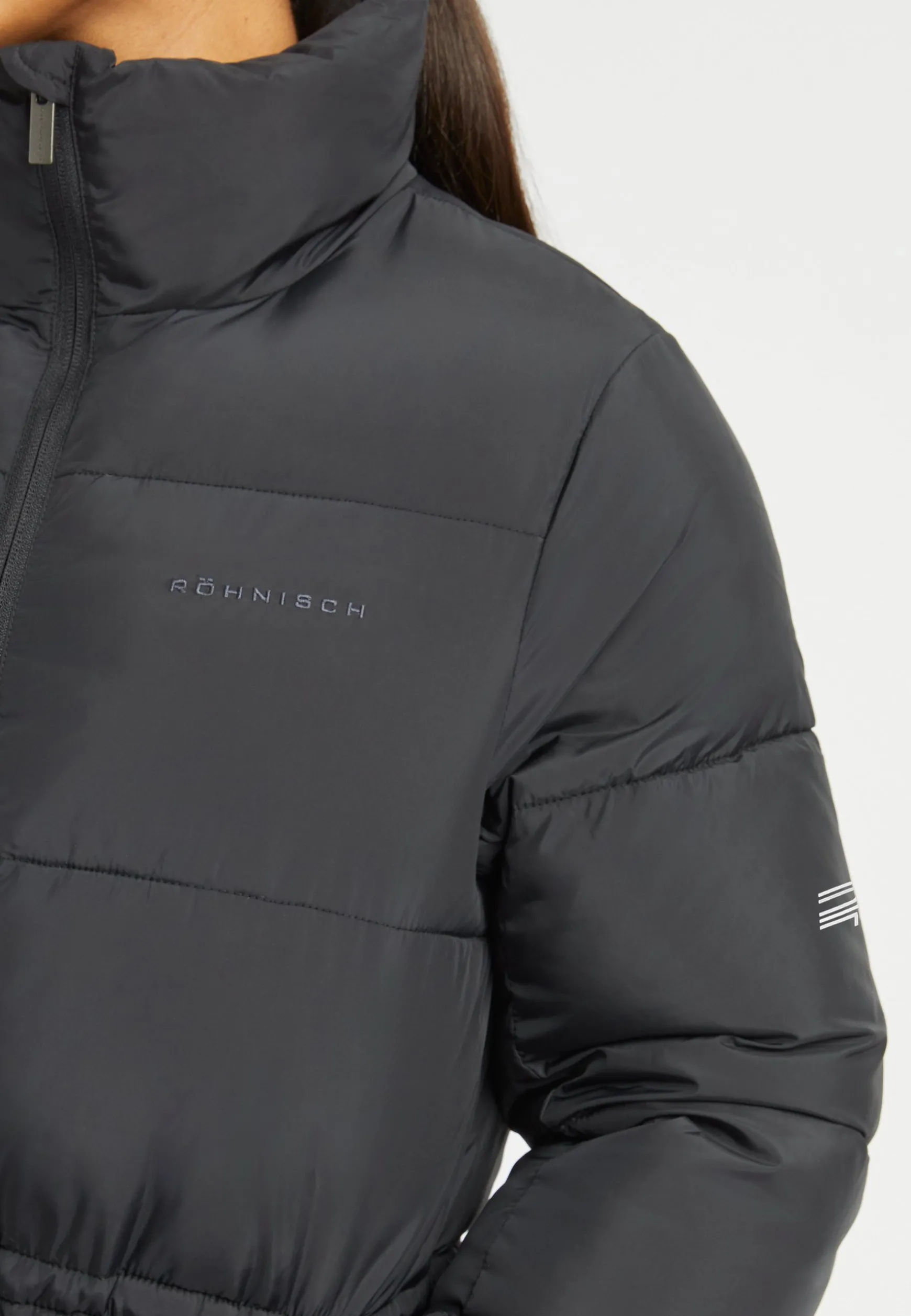 Pebble Drawstring Coat, Black