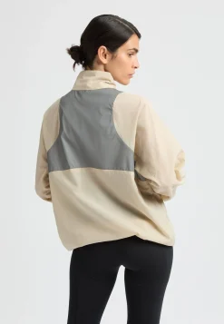 Shine Block Anorak, Peyote Beige