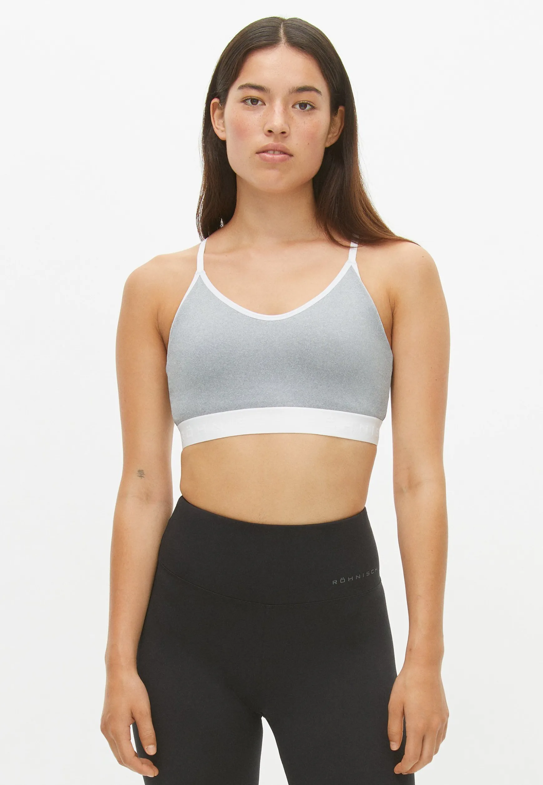 Sierra Strap Sportsbra, Grey Melange